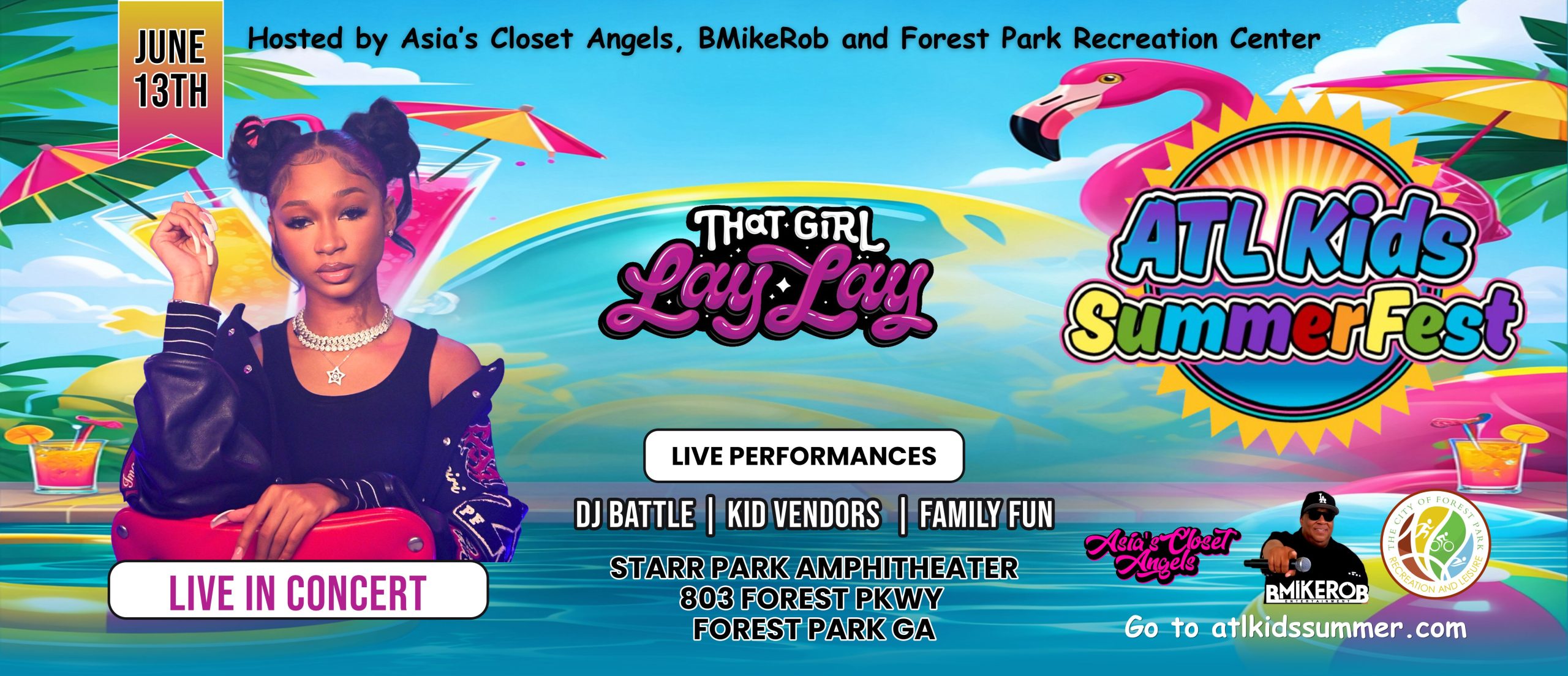 Hosted by Asia’s Closet Angels, BMikeRob and Forest Park Recreation Center